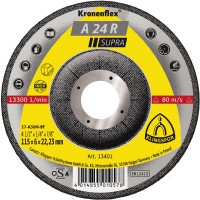 Disc with metal center hole and triangular yellow cover.